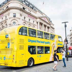 Chiquitas märkesbussar är tillbaka i London och de är elektriska!