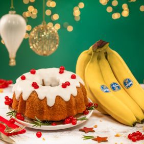 Festlig Chiquita Banana-sockerkaka