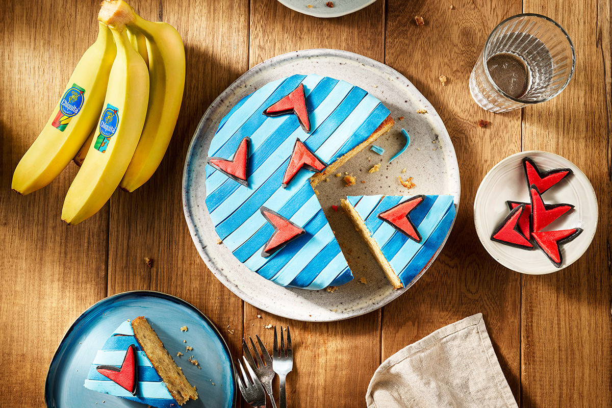 Chiquitas ingefärstårta med banan och apelsin