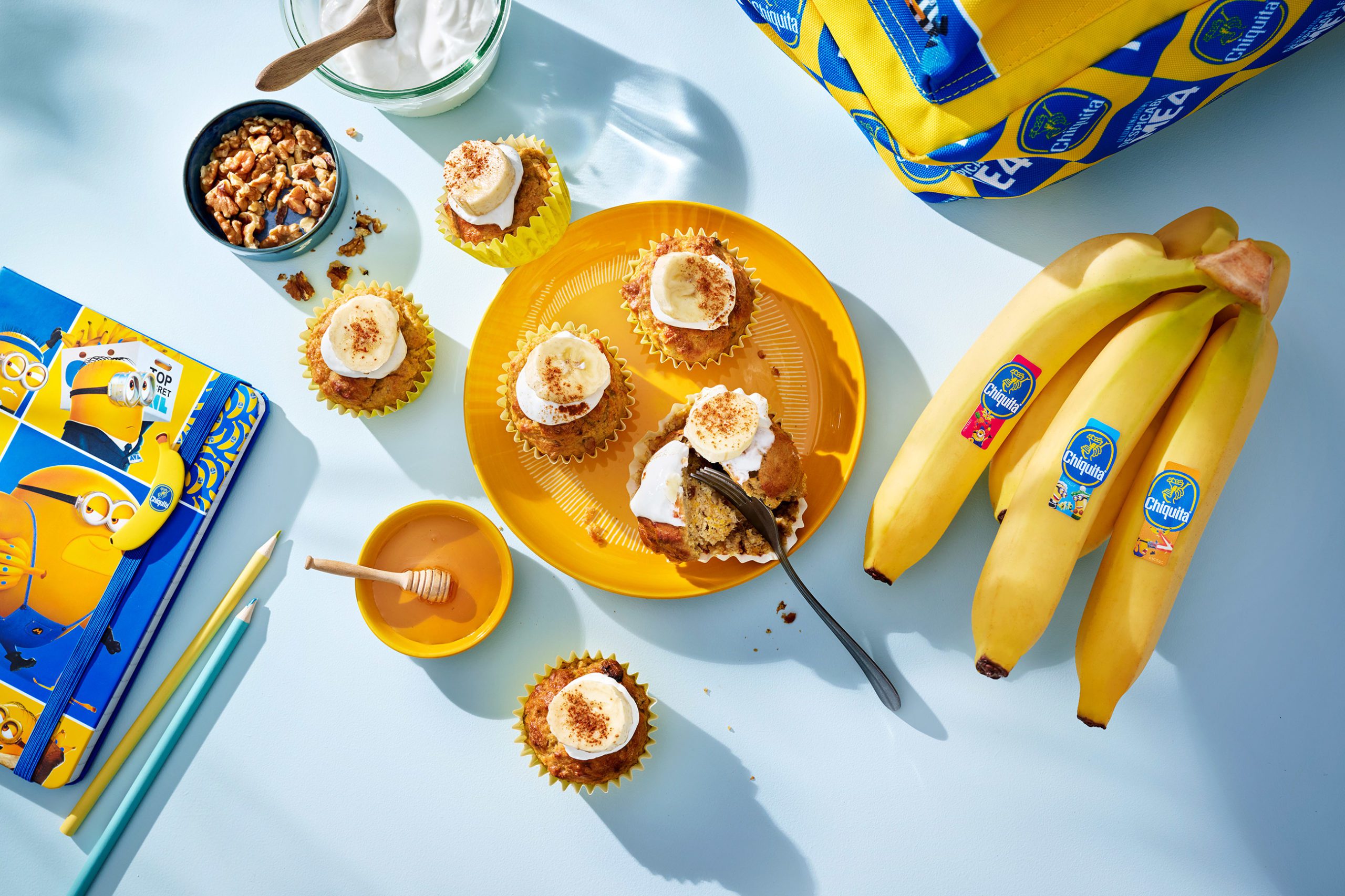 Chiquita banan och morotskaka muffins