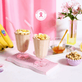 Chiquita-banan- och cashew-shake med citron